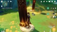Solve the Pressure Plate puzzle to remove the barrier (Image via HoYoverse)